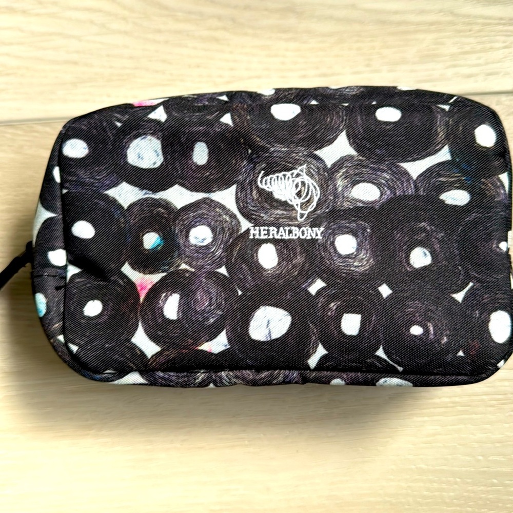 Heralbony artistic travel makeup bag, toiletry bag